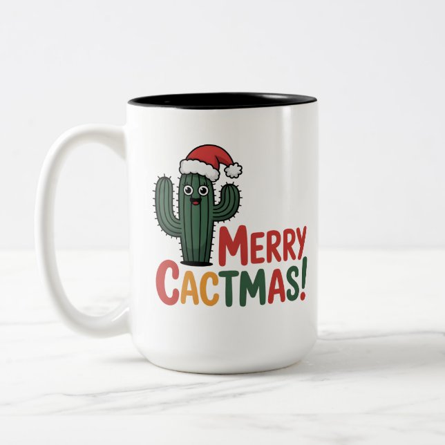 Merry Cactmas mug (Left)
