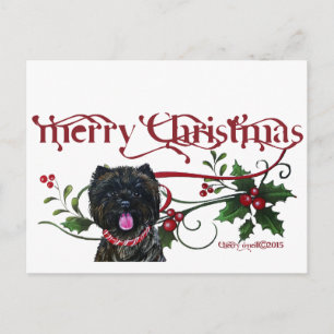 Merry Cairn Christmas Holiday Postcard