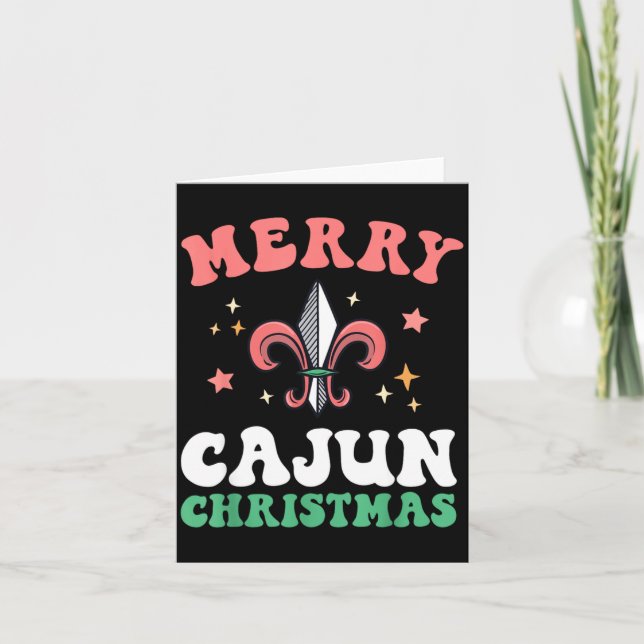 Merry Cajun Christmas Southern Louisiana Xmas New  Card (Front)