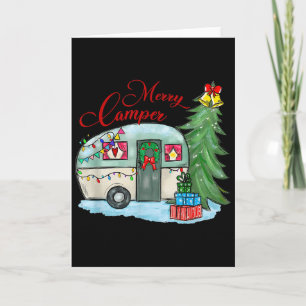 Merry Camper Christmas Santa Camper Camng Truck Xm Card