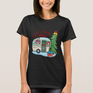 Merry Camper Christmas Santa Camper Camping Truck  T-Shirt