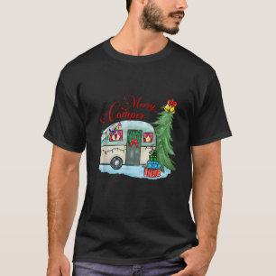 Merry Camper Christmas Santa Camper Camping Truck  T-Shirt