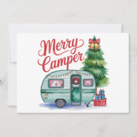 Merry Camper Christmas Trailer Tree Camping Xmas