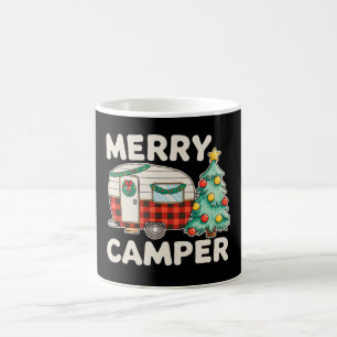Merry Camper Vintage Christmas Tree Decor Xmas Coffee Mug