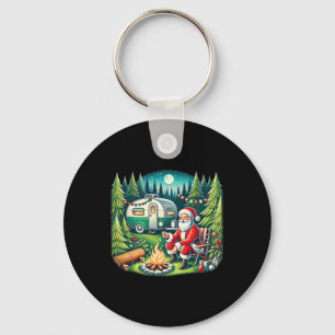 Merry Campmas Christmas Camper Camping Lover Santa Key Ring