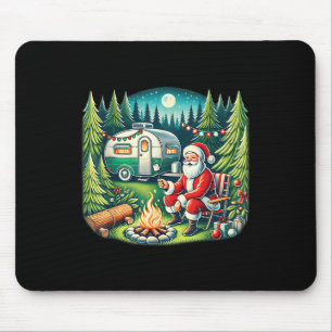 Merry Campmas Christmas Camper Camping Lover Santa Mouse Pad