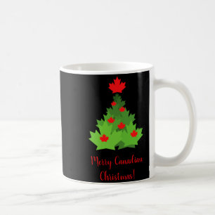Merry Canadian Maple Leaf Flag Christmas  Coffee Mug