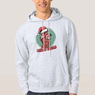 Merry Cardio Squad Cute Anatomical Heart with Chri Hoodie