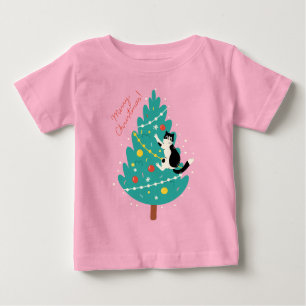 Merry Catmas - A Purr-fect Christmas Climb Baby T-Shirt