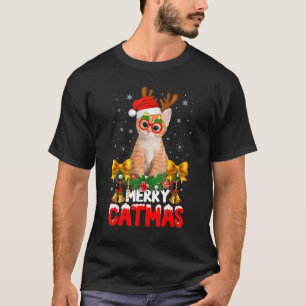 Merry Catmas Cat Christmas Pajamas X mas Ugly Swea T-Shirt
