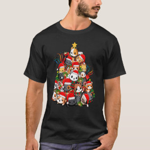 Merry Catmas Cat Christmas Pyjamas X mas Ugly Swea T-Shirt