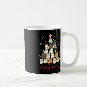 Merry Catmas Cat Christmas Tree Cat Lover  Coffee Mug