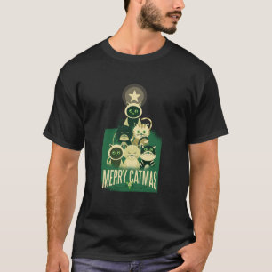 Merry Catmas Cat Christmas Tree Meme T-Shirt