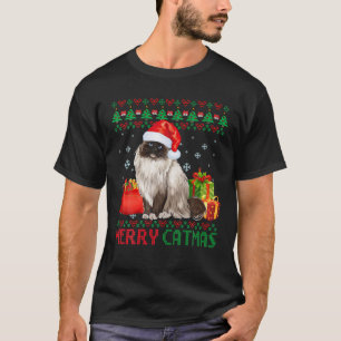 Merry Catmas Cat Ugly Christmas Ragdoll Cat Mum Da T-Shirt