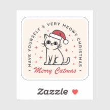 Merry Catmas Christmas cat aesthetic 