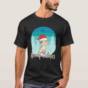 Merry Catmas Christmas Cat for Cat Moms and Cat T-Shirt