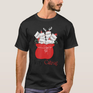 Merry Catmas Christmas Cat T-Shirt