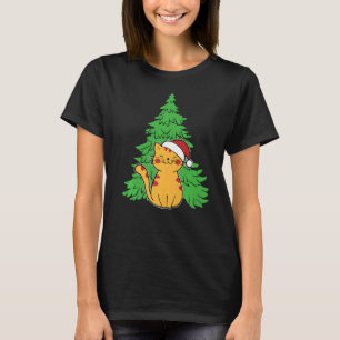 Merry Catmas Christmas Family Matching Santa Kitte T-Shirt