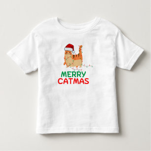 Merry Catmas Christmas Funny Baby Bodysuit