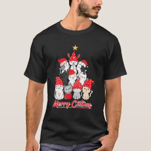 Merry Catmas Christmas Ugly Xmas Cat Lover T-Shirt
