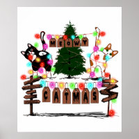 MERRY CATMAS, Cute Cat Christmas Gift, X-mas Cat