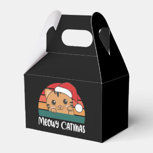 Merry Catmas Funny Cat Christmas Pun Favour Box