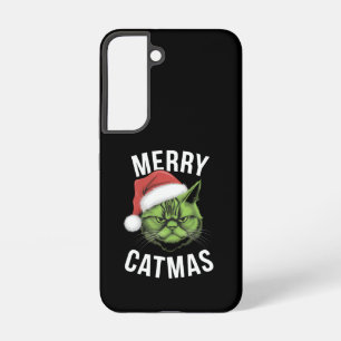 Merry Catmas Funny Cat Lovers Christmas Samsung Galaxy Case