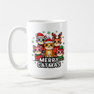 Merry Catmas Funny Christmas Coffee Mug