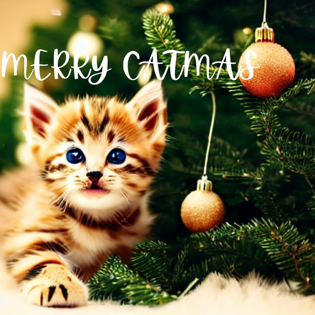 Merry Catmas Purrfect Christmas Card (Creator Uploaded)