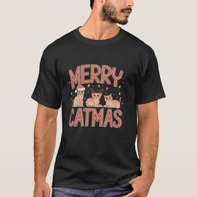 Merry Catmas T-Shirt (Front)