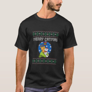 Merry Catmas Ugly Christmas Sweater Ugly Sweater C