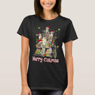 Merry Catmas Xmas Men Women  Cat Christmas trendin T-Shirt