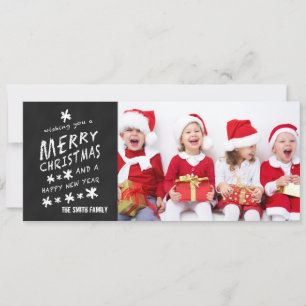 MERRY CHALKBOARD   HOLIDAY PHOTO CARD