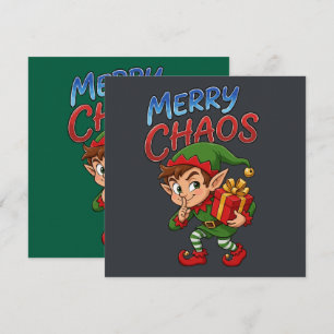 Merry Chaos Christmas Elf Card