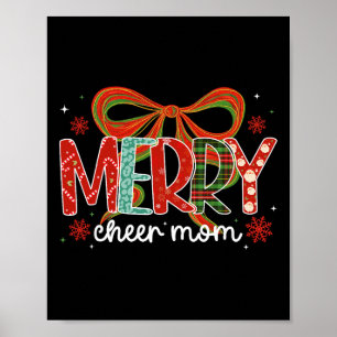 Merry Cheer Mum Christmas Cheerleader Mum Xmas Coq Poster