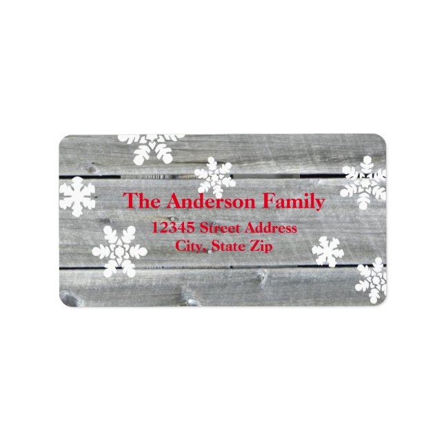 Merry Cheer Old Wood - Address Label (Front)