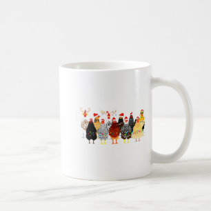 Merry Chickmas Chicken Christmas Ornament Lights S Coffee Mug