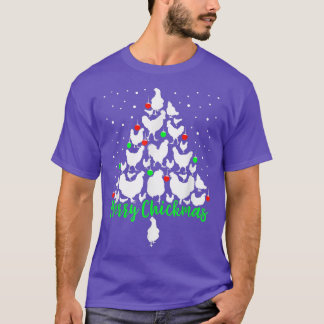 Merry Chickmas Chicken Christmas Tree XMas Gift  T-Shirt