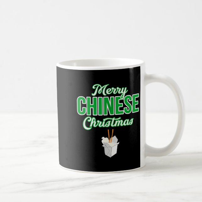 Merry Chinese Christmas Xmas Funny Restaurant Take Coffee Mug (Right)