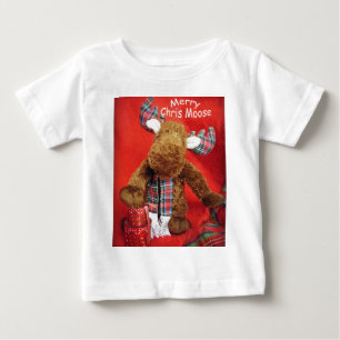 Merry Chris Moose Baby T-Shirt