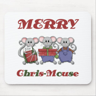 Merry Chris-Mouse Tshirts and Gifts Mouse Pad