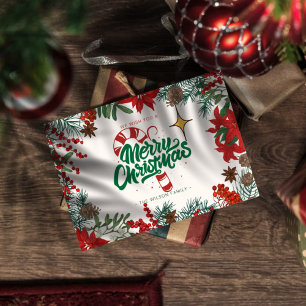 merry chrismas in u postcard