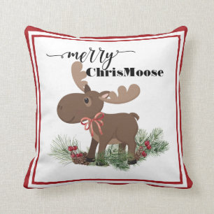 Merry ChrisMoose Cushion