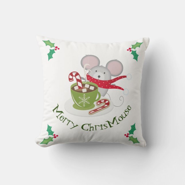 Merry ChrisMouse, Holiday Mouse Cushion (Front)