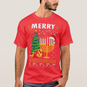 Merry Chrismukkah 2021 Happy Hanukkah Christmas Sa T-Shirt