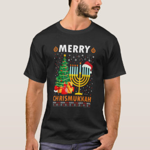 Merry Chrismukkah 2022 Happy Hanukkah Christmas Sa T-Shirt