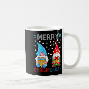Merry Chrismukkah Funny Gnomes Christmas And Hanuk Coffee Mug
