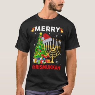 Merry Chrismukkah Hanukkah Jewish Chanukah Hebrew T-Shirt