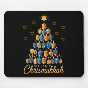 Merry Chrismukkah Happy Chanukkah Dreidel Christma Mouse Pad