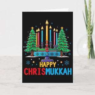 Merry Chrismukkah Happy Christmas Hanukkah 1  Card